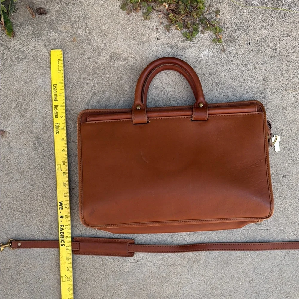 Vintage Brown Leather Briefcase